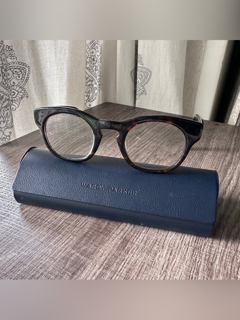 Warby Parker Kimball 200 Dark Brown Havana Eyeglasses Frames Only 48-25-145 Tort
